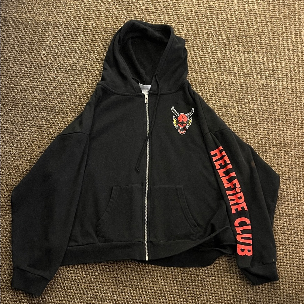 Netflix Black and Red Hellfire Club Kids Jacket